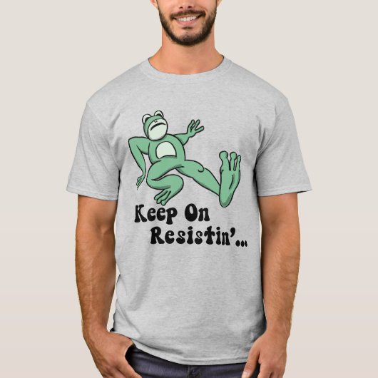Keep on resisting with the Portland frog T-shirt (Voorkant)