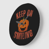 KEEP ON SMILING HALLOWEEN GIFT GROTE KLOK (Hoek)