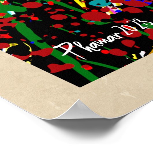 Keep On Splattering Paint Splatter Poster (Hoek)