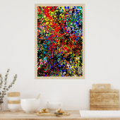 Keep On Splattering Paint Splatter Poster (Keuken)