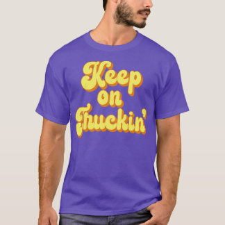Keep on Truckin jaren 70 Geel Retro T-shirt