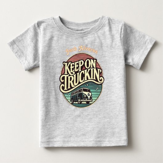 Keep On Truckin’ Retro 60s gepersonaliseerd (Voorkant)