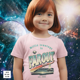 Keep On Truckin’ Retro 60s Gepersonaliseerd Roze Kinder Shirts