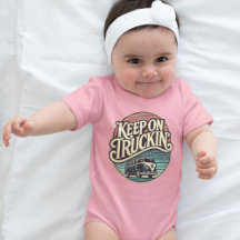 Keep On Truckin’ Retro 60s Gepersonaliseerd Roze
