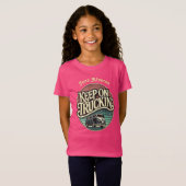 Keep On Truckin’ Retro 60s gepersonaliseerd T-shirt (Voorkant volledig)