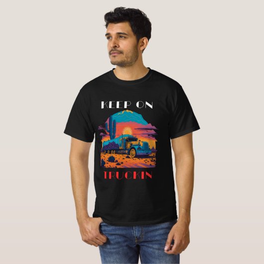 Keep On Truckin T-shirt (Voorkant volledig)