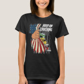 Keep On Trucking Flag Us T-shirt (Voorkant)