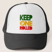 Keep one rolled - Herb Rasta Reggae - Trucker Cap (Voorkant)