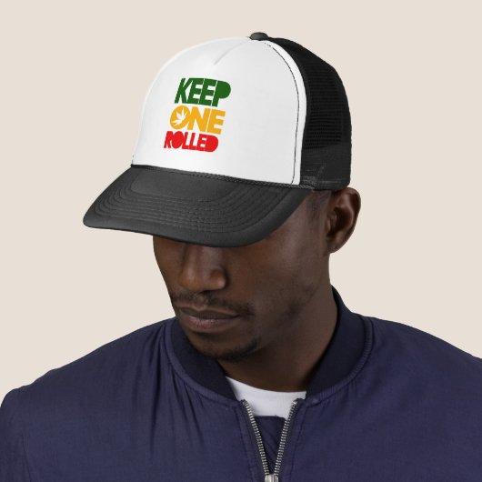 Keep one rolled - Herb Rasta Reggae - Trucker Cap (In situ)