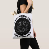 Keep Orbiting Your Dreams Space Motivation Earth  Tote Bag (Dichtbij)