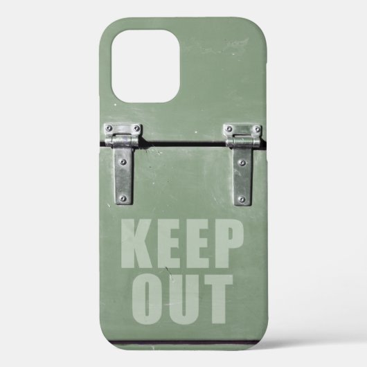 Keep out metalen deur Case-Mate iPhone hoes (Achterkant)