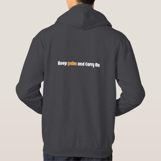 Keep Palm and Carry On - Tropische zonsondergang Hoodie (Achterkant)