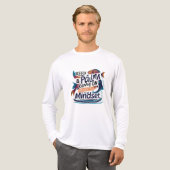 Keep Palm & Carry On – Levendige Oceaan Mindset T- Tri-Blend Shirt (Voorkant)