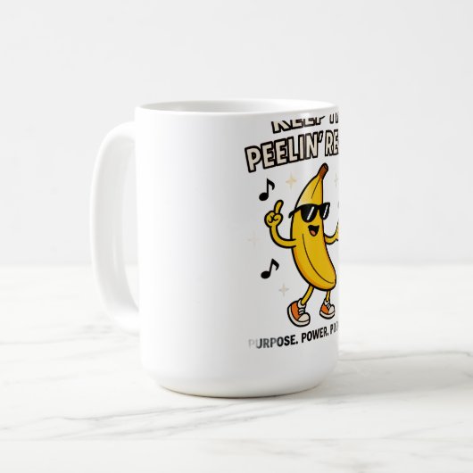 Keep Peelin  Cloth Napkin Koffiemok (Voorkant links)