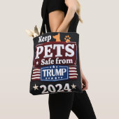 Keep Pets Safe From Trump 2024 for Pet Lovers Tote Bag (Dichtbij)