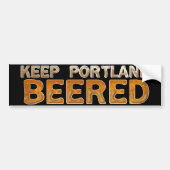 Keep Portland Beered 3 Bumpersticker (Voorkant)