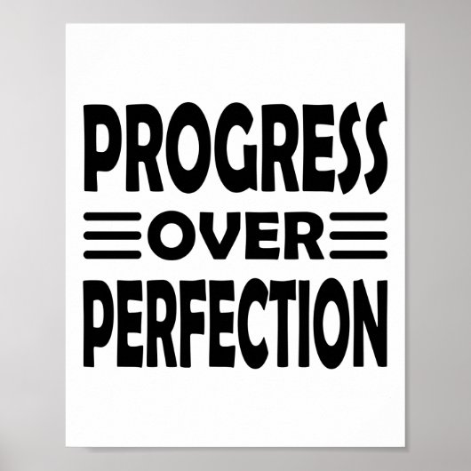 Keep Progressing | Growth Before Perfection Poster (Voorkant)