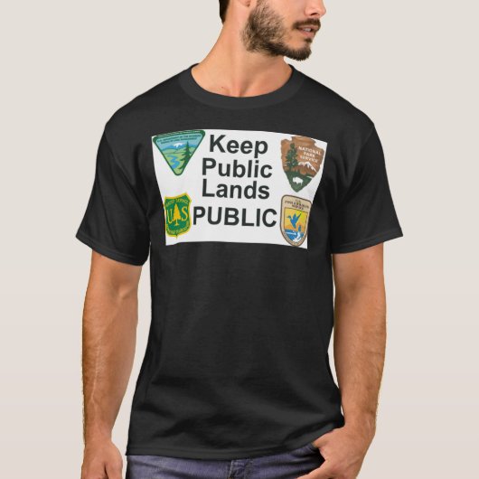 KEEP PUBLIC LANDS PUBLIC Classic T-Shirt (Voorkant)