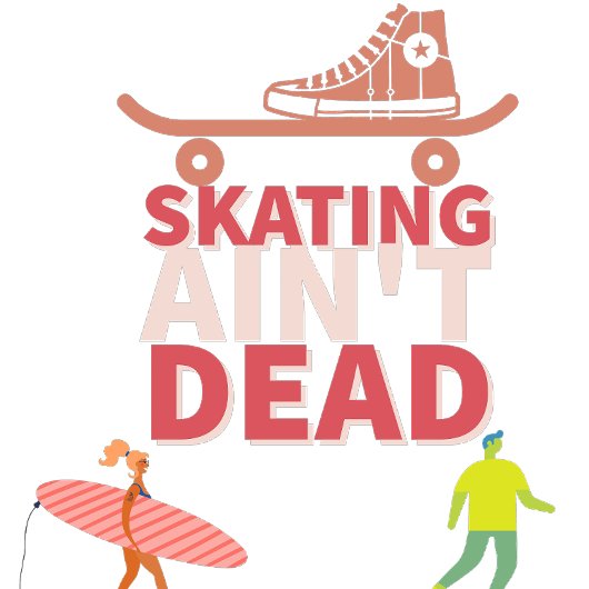Keep Rollin': Schaatsen AN't Dead T-shirt