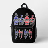 Keep Running All over print rugzak (Voorkant)