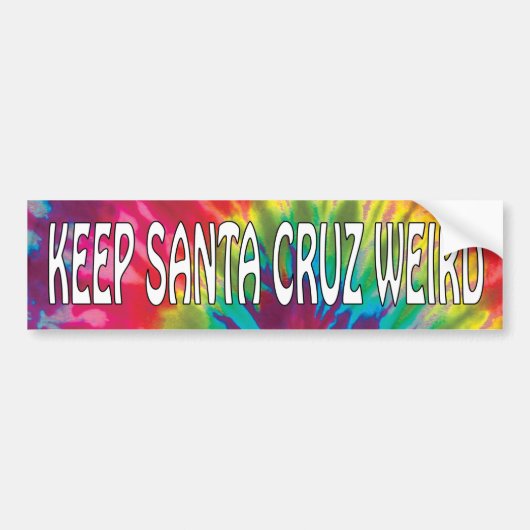 Keep Santa Cruz Weird Bumpersticker (Voorkant)