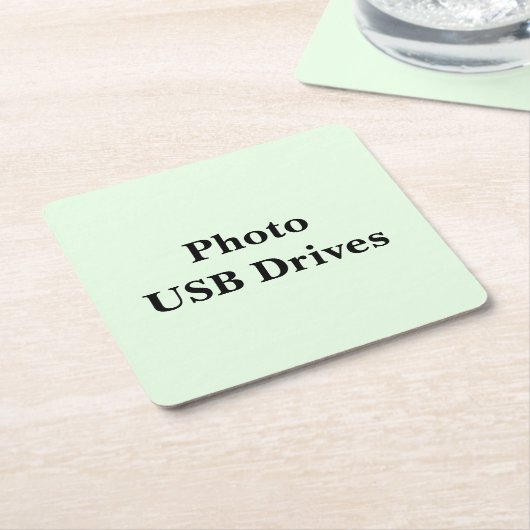 Keep Scrolling to See These Photo USB Drive Kartonnen Onderzetters (Schuin)