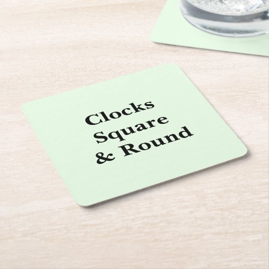 Keep Scrolling to See These Photo Wall Clocks  Kartonnen Onderzetters (Schuin)