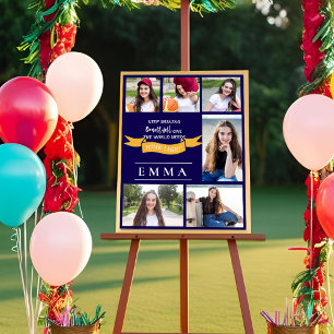 Keep Shining Quote Multi Photo Afstuderen Foto Perfect Poster