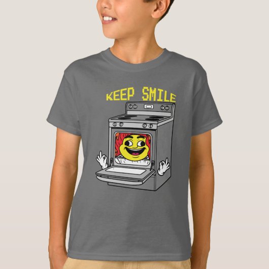 Keep Smile Sun in Oven T-shirt (Voorkant)