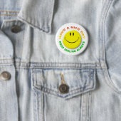 KEEP SMILING ALWAYS RONDE BUTTON 5,7 CM (In situ)