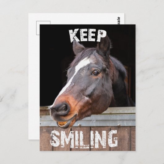Keep Smiling! Briefkaart (Voorkant / Achterkant)