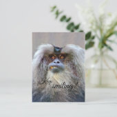 Keep smiling! briefkaart (Staand voorkant)