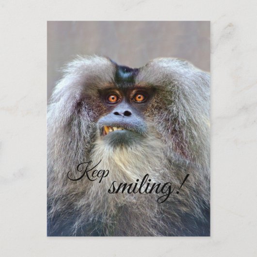 Keep smiling! briefkaart (Voorkant)