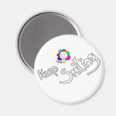 Keep smiling magneet (Voorkant / Achterkant)