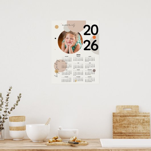 Keep Smiling Photo Calendar 2026 Poster 18x24 (Keuken)