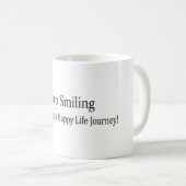 "Keep Smiling" Schattige ontwerp. Bestel nu Koffiemok (Voorkant rechts)