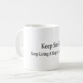 "Keep Smiling" Schattige ontwerp. Bestel nu Koffiemok (Voorkant links)