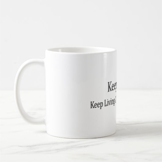 "Keep Smiling" Schattige ontwerp. Bestel nu Koffiemok (Links)