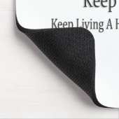 "Keep Smiling" Schattige ontwerp. Bestel nu Muismat (Hoek)