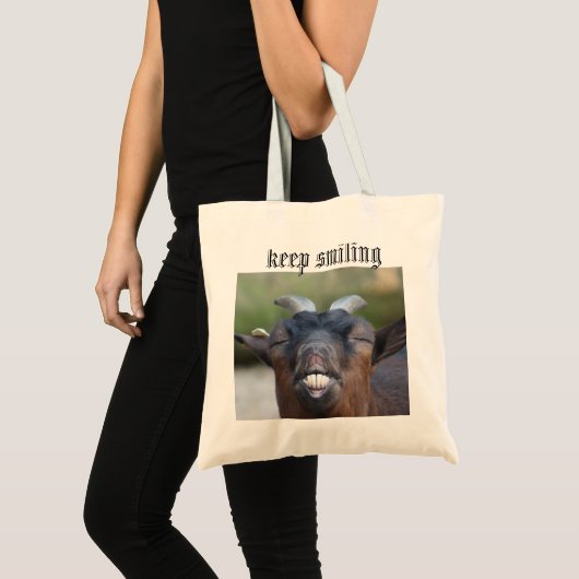 keep smiling tote bag (Voorkant (product))