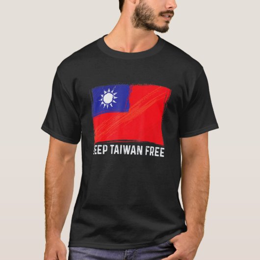 Keep Taiwan Free I Keep You Safe West Taiwan Chin T-shirt (Voorkant)