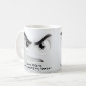 Keep Talking, Add Name Message Expressive Face Koffiemok (Voorkant links)