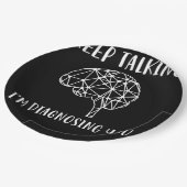 Keep Talking I'm Diagnosing You Funny Psychology Papieren Bordje (Gekanteld)