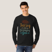 Keep Talking I'm Diagnosing You Irony Saying T-shirt (Voorkant volledig)