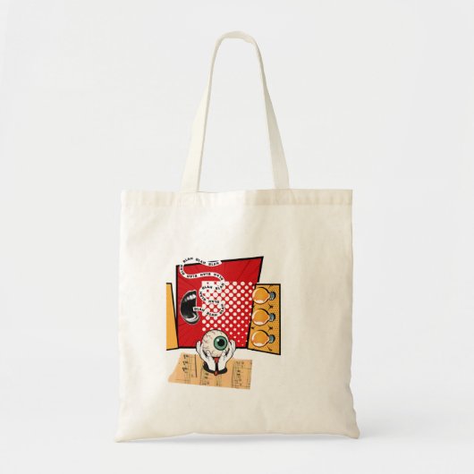 'Keep Talking'-ontwerp op een herbruikbare boodsch Tote Bag (Voorkant)