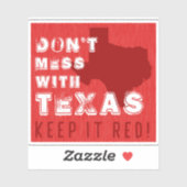 Keep Texas RED-autosticker - Texas GOP sticker (Vel)