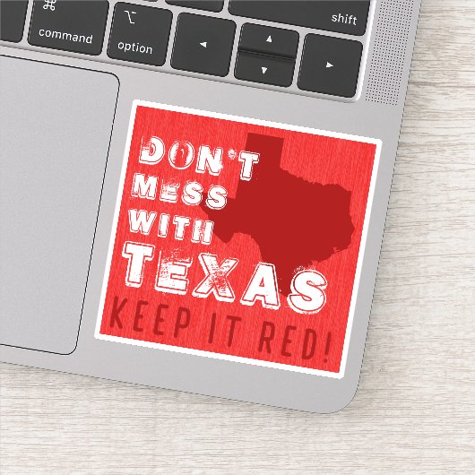 Keep Texas RED-autosticker - Texas GOP sticker (Detail)