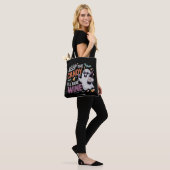 Keep the Candy, I’ll Take the Wine Funny Halloween Tote Bag (Op model)
