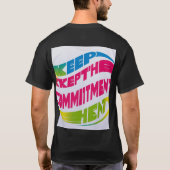 Keep the Commitment - Inspirerend T-shirt (Achterkant)