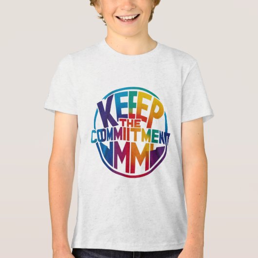 Keep the Commitment" Motivatie T-shirt (Voorkant)